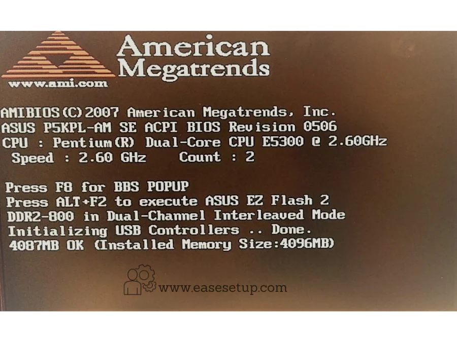 Bios key