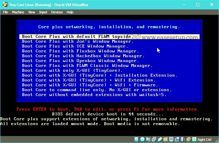 install tiny OS