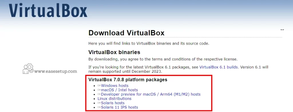 Installing Virtualbox